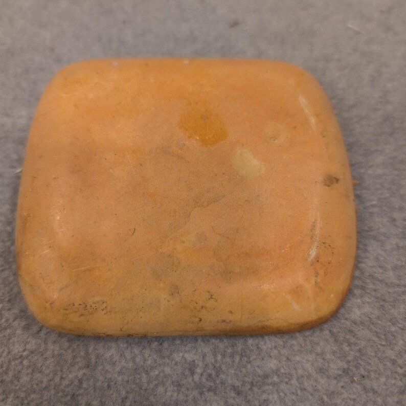 Unique Orange Ceramic Trinket Dish Elephant Design Decorative Collectible image 2