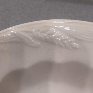 Royal Staffordshire Ironstone Wilkinson Ltd England Wheat Embossed Soup Bowl image 3