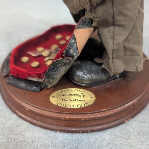 Vtg Emmett Kelly Jr Real Rags "The Sax Player" Clown Figurine Limited Edition image 4