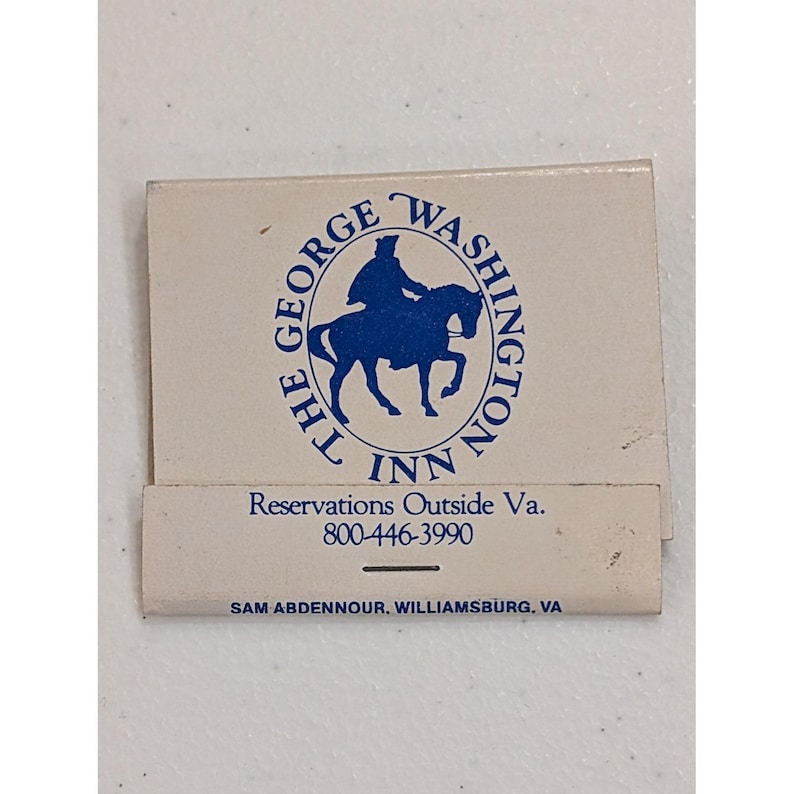 Vintage The George Washington Inn Williamsburg VA Matchbook Souvenir Collectible image 1