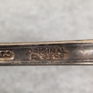 Vintage Wm Rogers Mfg Co Original Rogers Silverplate Teaspoon Spoon Ornate image 5