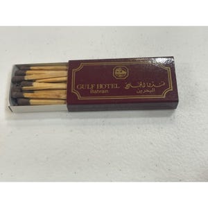 Vintage Gulf Hotel Bahrain Matchbox Full Novelty Collectible Souvenir image 3