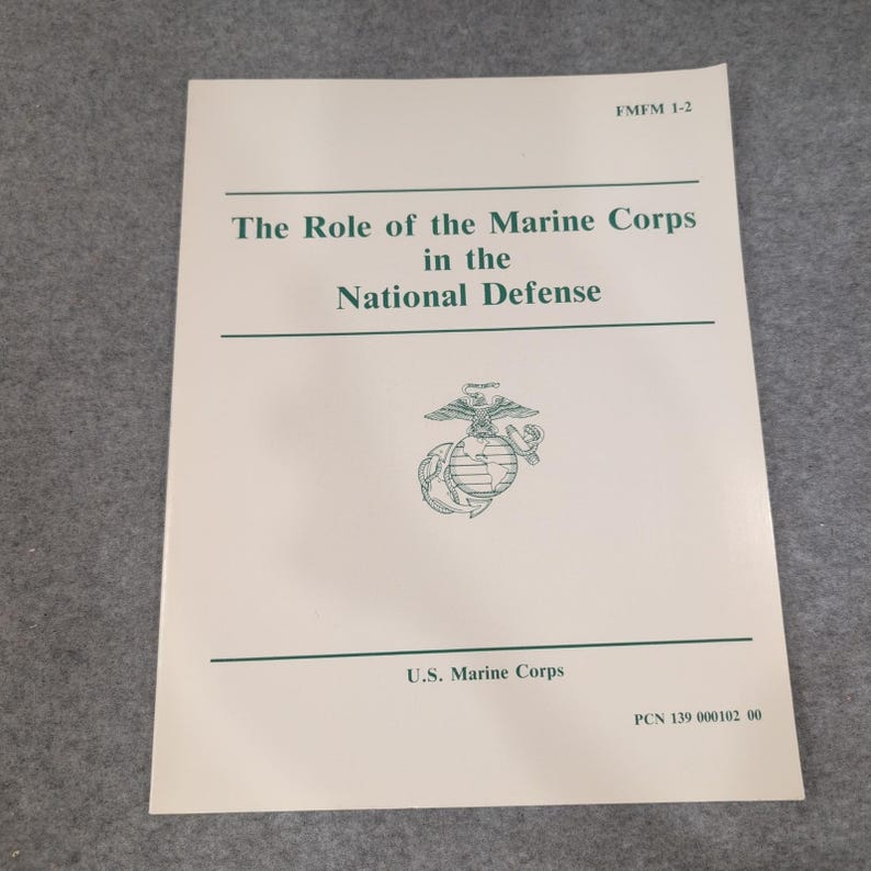 US Marine Corps FMFM 1-2 Role of the Marine Corps in National Defense 1991 Manua image 1
