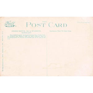 Vtg Swedish Hospital Kansas City MO Linen Postcard Hall Bros 30th Wyandotte image 2