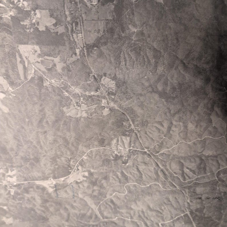 Vintage 1977 USDA Aerial Survey Photo Coosa County Alabama Series of 27 Maps image 4