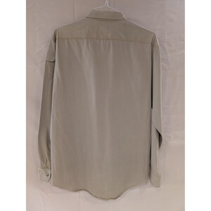 VTG Duck Head Mens Button Down Long Sleeve Shirt Olive Green Military Style image 6