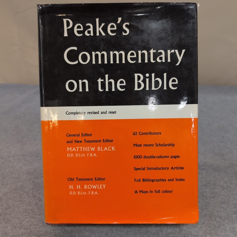 Peake's Commentary on the Bible Matthew Black H.H. Rowley Thomas Nelson HC image 1