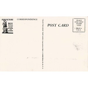 1942: Angriff auf die Achsenmächte – Bedingungslose Kapitulation – Propaganda-Postkarte aus dem Zweiten Weltkrieg – D. Robbins Bild 2