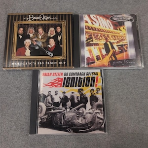 Lotto di 3 CD della Brian Setzer Orchestra: Wolfgangs Big Night Out, Guitar Slinger, Ignition immagine 1