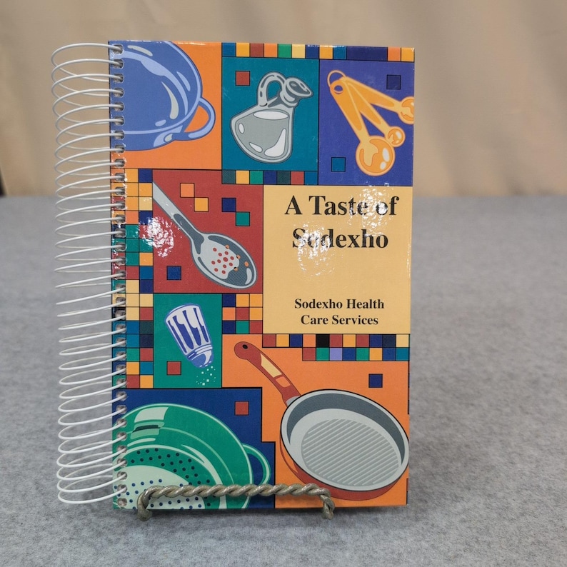 A Taste of Sodexho Health Care Services Spiral Cookbook Signed by Chefs image 1