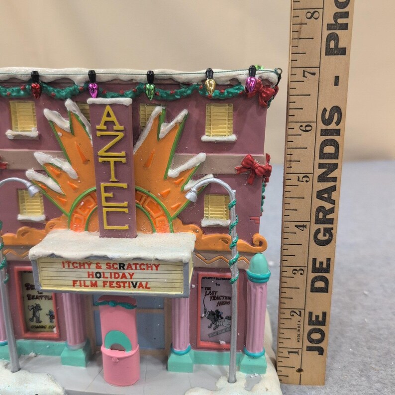 Hawthorne Village The Simpsons Aztec Movie House Christmas Village 2004 A1069 image 6
