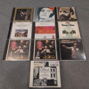 10 Classical Music CD Lot Mozart Tchaikovsky Dvorak Debussy Haydn J Sutherland image 1