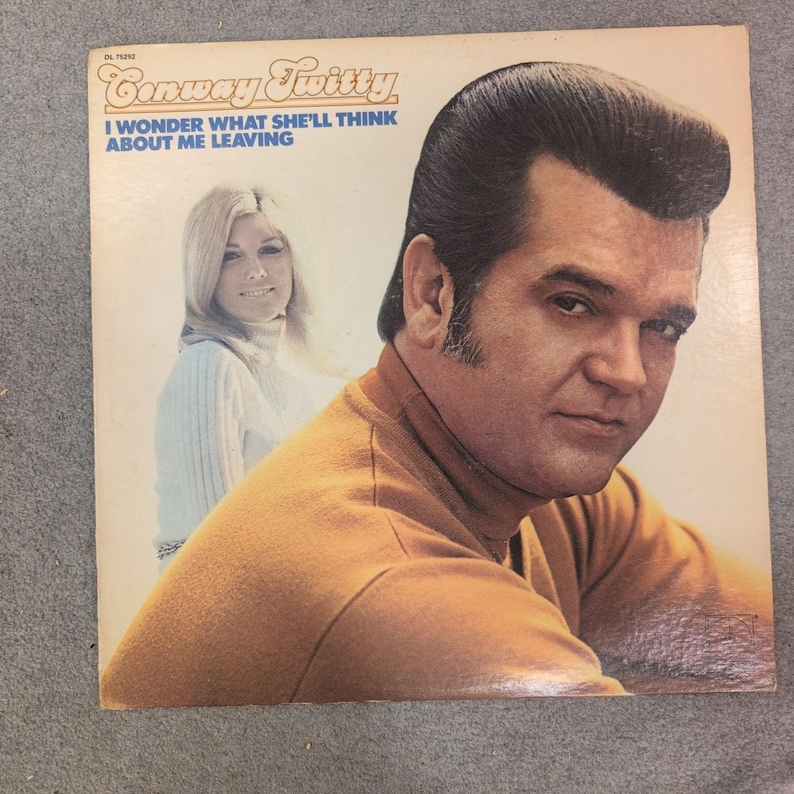 Conway Twitty I Wonder What She'll Think About Me Leaving LP Decca DL 75292 image 1