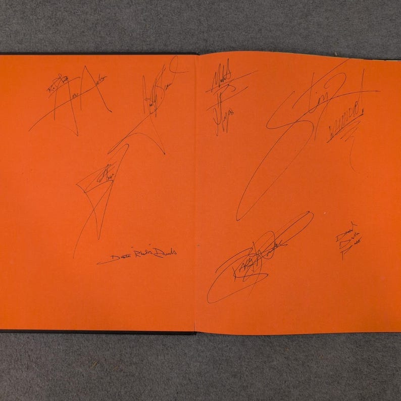 Wrestling Madness Matt Hunter Book 8 Signatures Autographed Sting Dustin Rhodes image 1