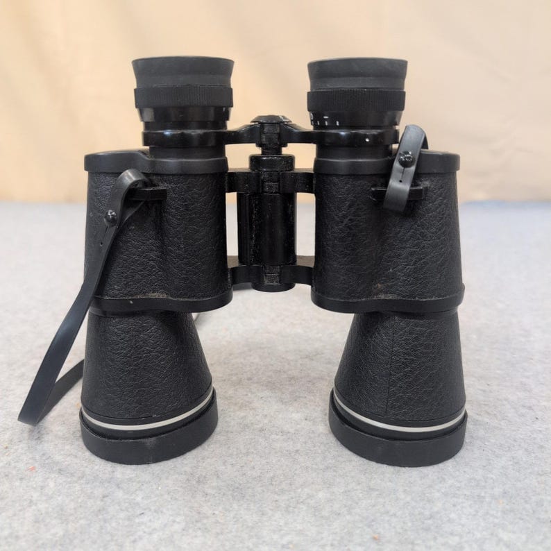 Tasco 10x50mm Zip Focus Wide Angle Binoculars Model 2023 Black Coated Optics image 1
