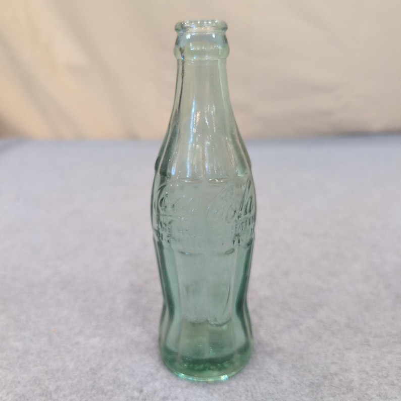 Vintage Coca-Cola Glass Bottle Springfield MO Embossed Hobbleskirt Green Glass image 1