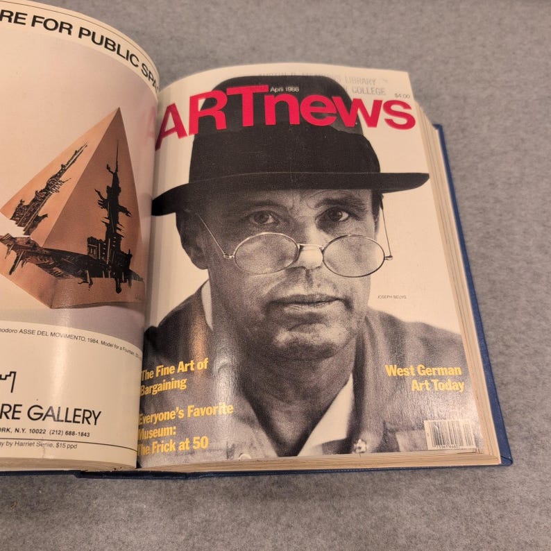 ARTnews Magazine 1986 Full Year 10 Issues Bound Volume Hardcover John Baldessari image 4