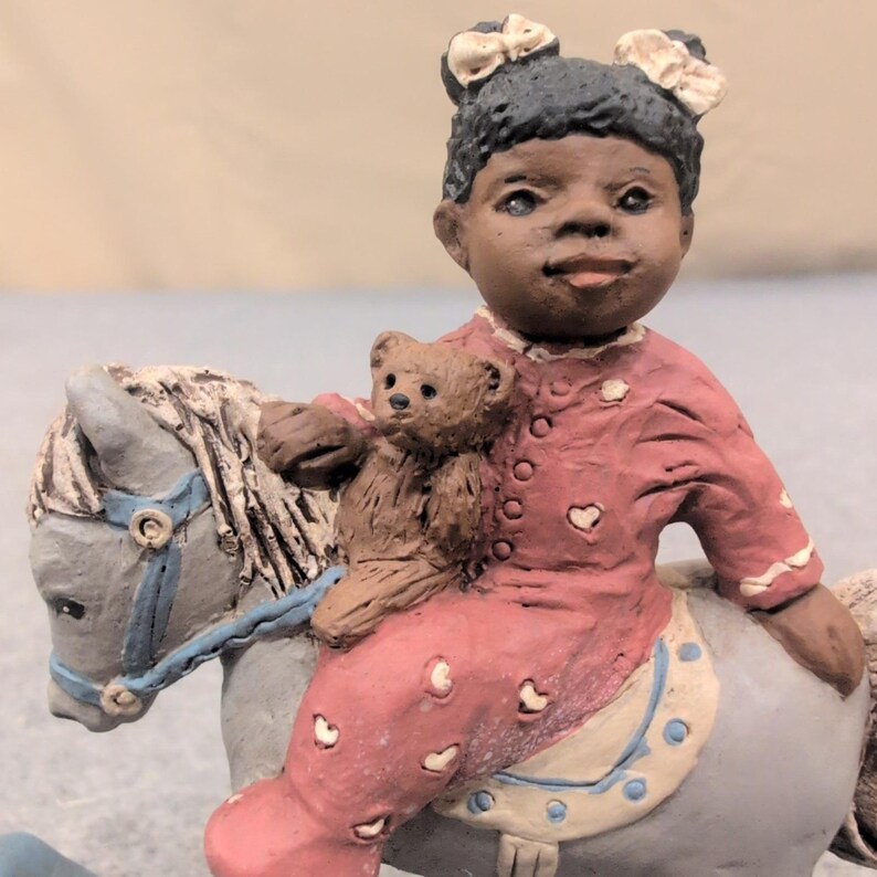 All Gods Children Sally Rocking Horse Figurine Martha Holcombe COA 1507 image 2
