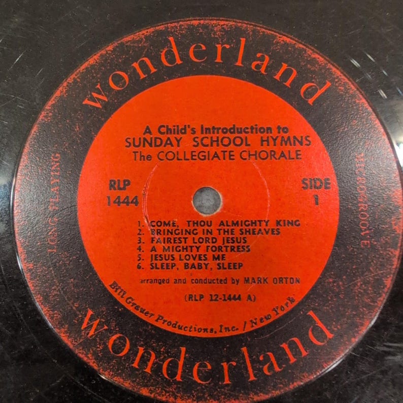 Eine Kindereinführung in die Sonntagsschullieder Vinyl LP RLP 1444 Bild 4