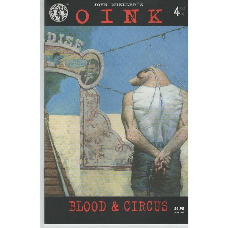 John Mueller's Oink Comic Book Issue 4 Kitchen Sink Press afbeelding 1