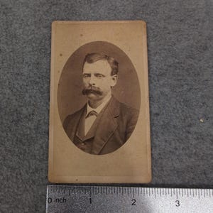 Antique 1880s Cabinet Card Photo Charlie Sampson Goodwater Alabama M. M. Gardner image 7