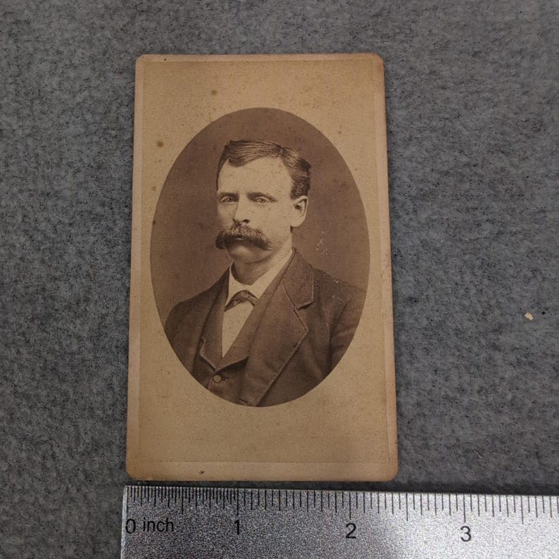 Antique 1880s Cabinet Card Photo Charlie Sampson Goodwater Alabama M. M. Gardner image 7