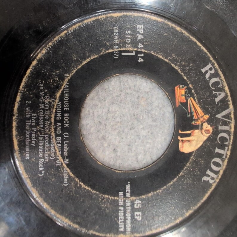 Elvis Presley Jailhouse Rock 45 EP RCA Victor EPA-4114 1957 Vinyl Record image 2