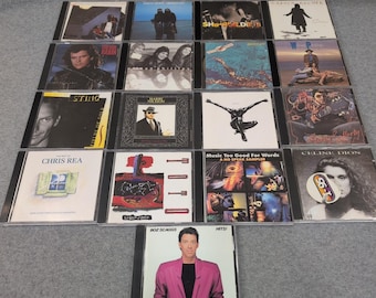 Lote de 17 CDs de soft rock: Toto, Sting, Celine Dion, Boz Scaggs, Wilson Phillips, Seal, VG