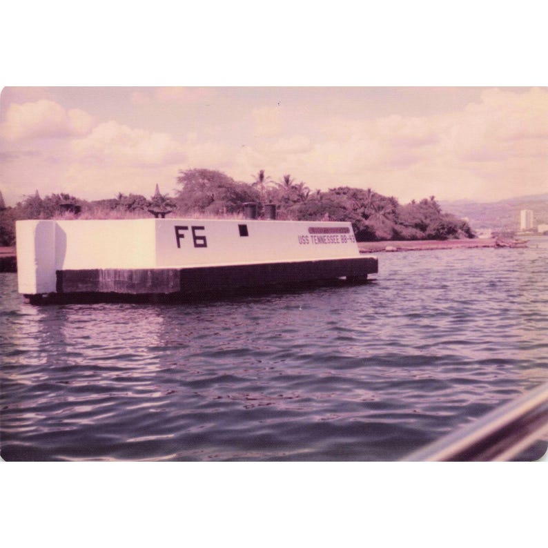 Vintage 1970s Pearl Harbor Battleship Row USS Tennessee Nevada Photos Lot of 8 image 8