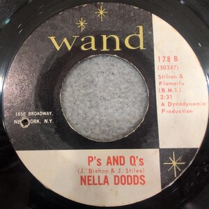 Nella Dodds Your Love Back P's And Q's Wand 178 Northern Soul 45 RPM Vinyl image 2