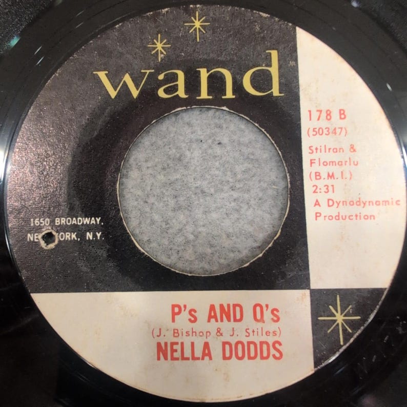 Nella Dodds Your Love Back P's And Q's Wand 178 Northern Soul 45 RPM Vinyl image 2