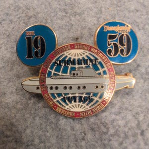 Disney Pin Disneyland Resort Submarine Voyage Est 1959 Mickey Ears 2004 Trading image 1