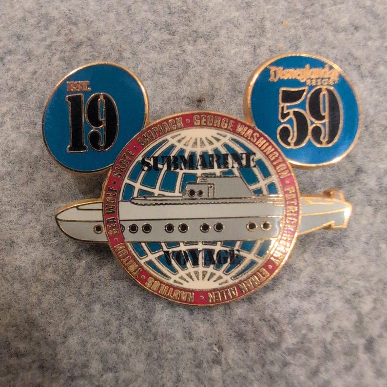 Disney Pin Disneyland Resort Submarine Voyage Est 1959 Mickey Ears 2004 Trading image 1
