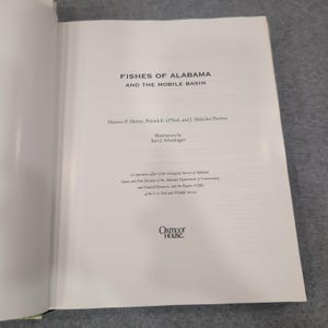 Fishes of Alabama and the Mobile Basin Oxmoor House 1996 Hardcover with Map image 5