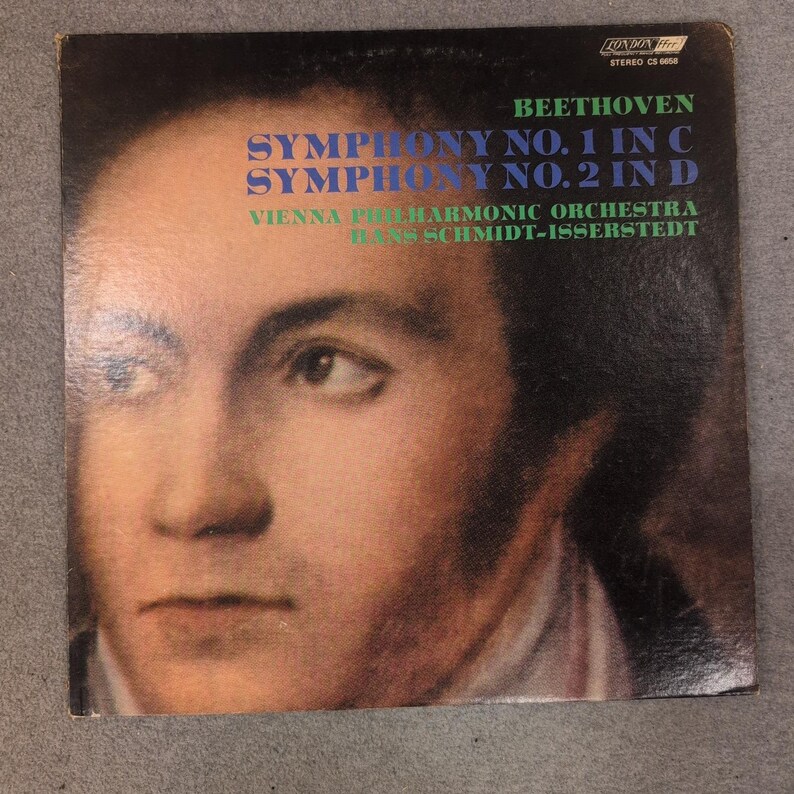 Beethoven Symphony No 1 & 2 Vienna Philharmonic London fffr Vinyl LP CS 6658 image 1