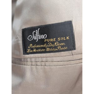 Hart Schaffner Marx Parisian Mens Gray Blazer Pure Silk Silfino 48L image 4