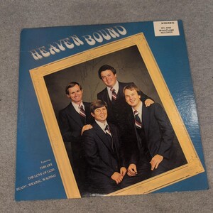 Heaven Bound Self Titled Vinyl LP WindChime Records Signed Southern Gospel 1981 image 1