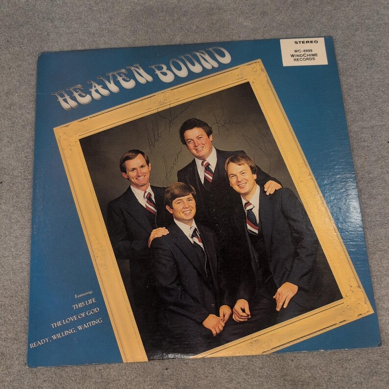 Heaven Bound Self Titled Vinyl LP WindChime Records Signed Southern Gospel 1981 image 1