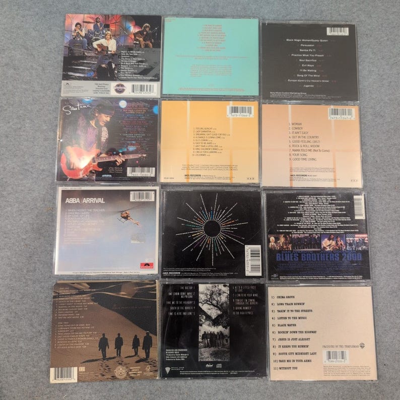 12 CD Lot 70s 80s Rock Santana Eagles ABBA Moody Blues Doobie Bros Don Henley image 2
