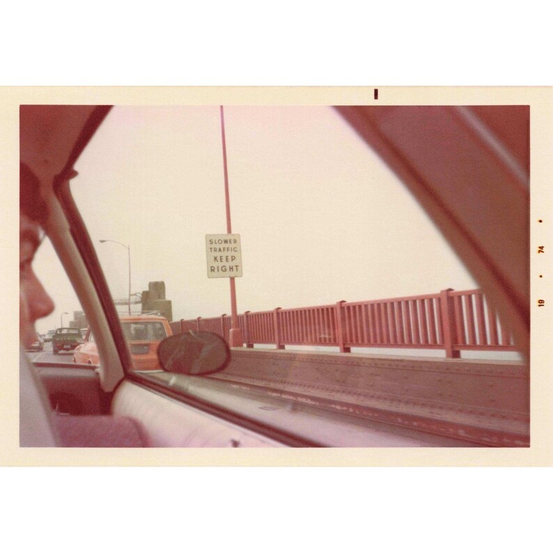 Vintage 1974 Golden Gate Bridge California Road Trip Photo Lot of 10 image 2