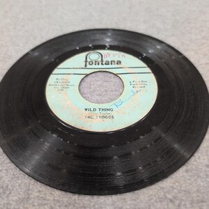 The Troggs Wild Thing From Home 45 RPM 7 Vinyl Single Fontana F-1548 1966 image 4