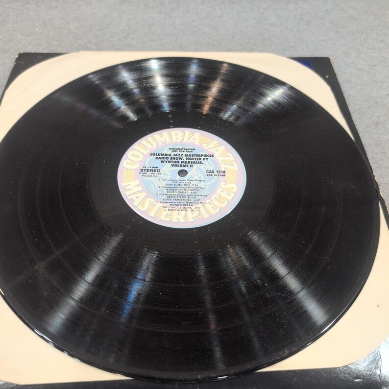 Columbia Jazz Masterpieces Radio Show Vol II Wynton Marsalis Vinyl LP CAS 1318 image 5