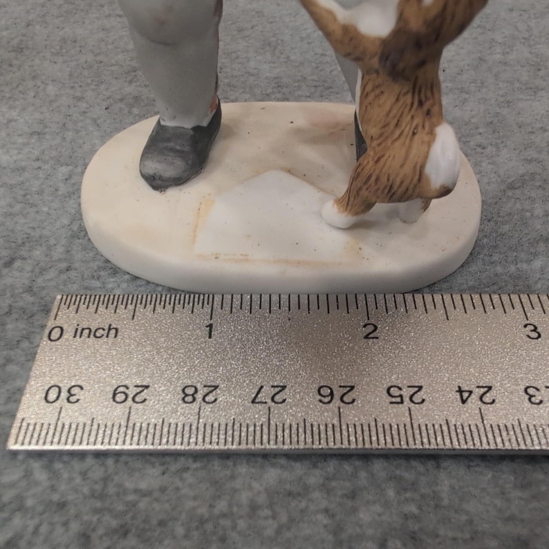 Emmett Kelly Collectibles Clown Baseball Catcher Figurine Flambro Figurine Puppy image 6