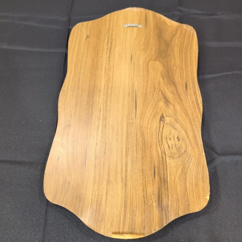 Vintage Ten Commandments Wood Metal Wall Plaque Religious Christian Home Decor image 5