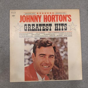 Johnny Horton Greatest Hits Vinyl LP Columbia Stereo CS 8396 Country Rockabilly image 1