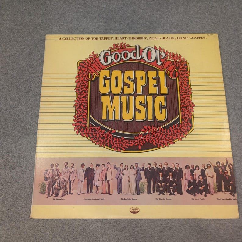 Good Ol Gospel Music Vinyl LP Canaan Records CAS-9833 Compilation 1978 VG image 1