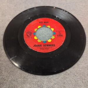 Joanie Sommers Big Man Goodbye Summer Warner Bros 5390 7in 45 RPM Vinyl Record image 3