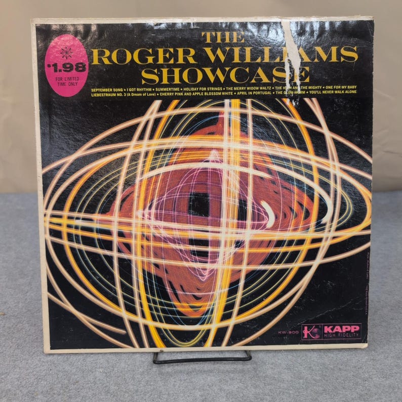 Roger Williams Showcase Vinyl LP Record Kapp KW-900 High Fidelity Piano Solo image 1