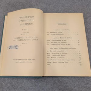 The Galilean Way Jeremy Ingalls 1953 First Edition Hardcover Christian History image 3