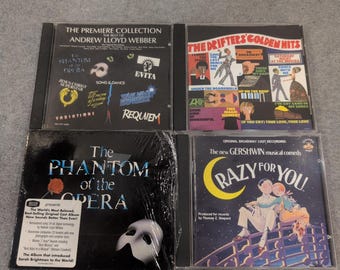 Lot of 4 Broadway & Soul CDs Phantom of the Opera Andrew Lloyd Webber Drifters